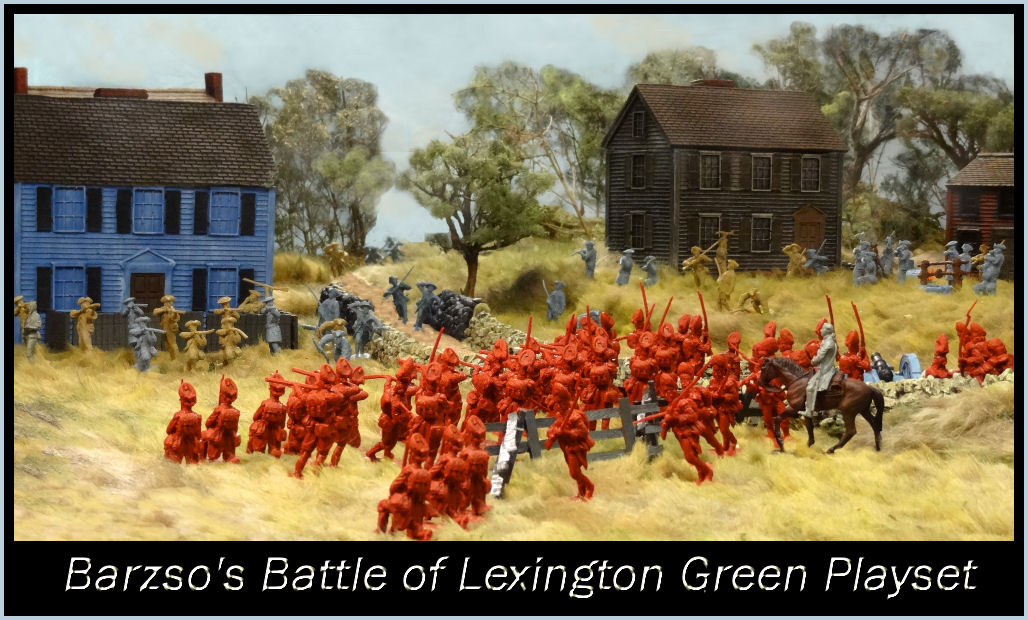 Barzso Lexington Revolutionary War diorama